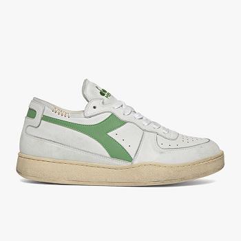 Diadora Heritage Mi Basket Row Cut Biele / Zelene - Panske Tenisky